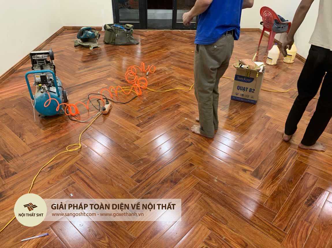 Gỗ gõ đỏ solid Mua Bán sản xuất thi công Sàn gỗ gõ đỏ Lào nổi bật (2)