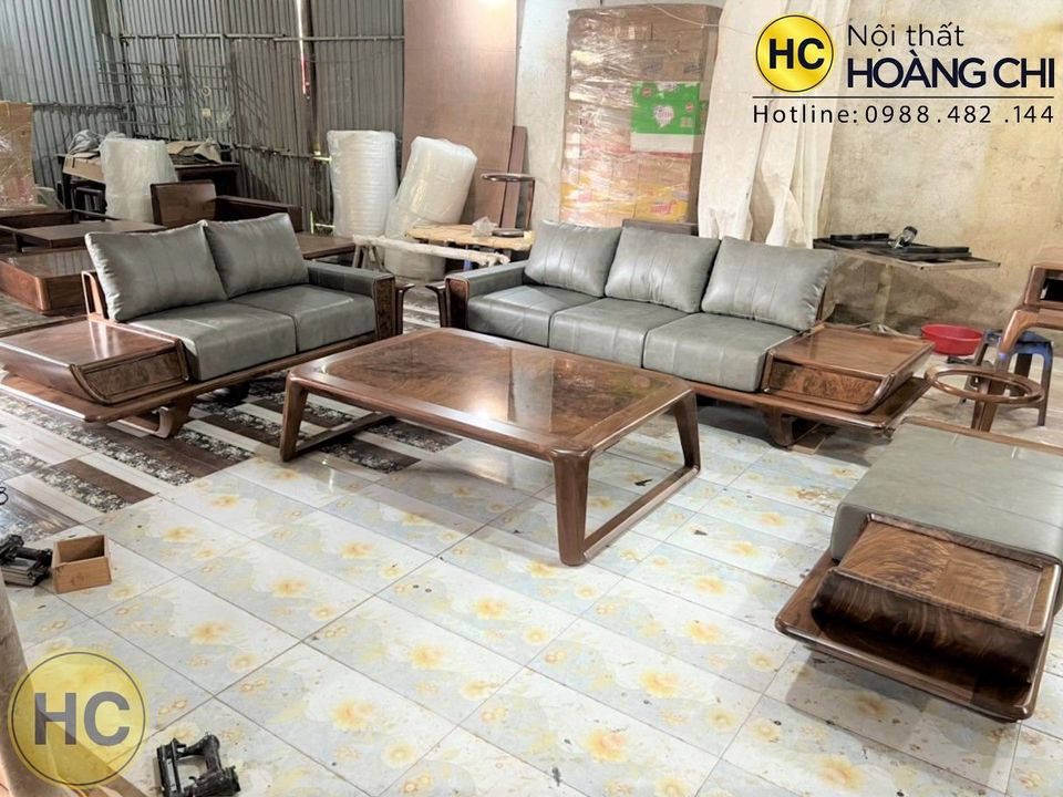 Sofa gỗ nu cao cấp Sofa gỗ nhập khẩu Mua Bán sản xuất thi công (2)