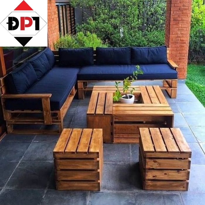 Tự đóng bàn ghế bằng gỗ pallet Mua Bán sản xuất thi công Cắt xẻ gỗ làm bàn ghế Tuy Hoà Phú Yên (4)